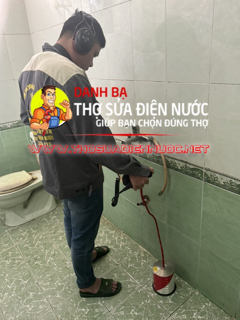 Thợ siêu âm nước rò rỉ, dò đường ống nước bể chuyên nghiệp