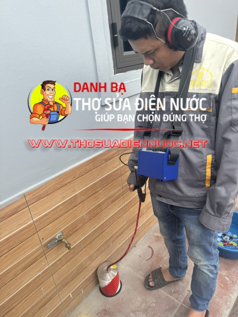 Siêu âm dò tìm rò rỉ nước bằng máy dò hiện đại