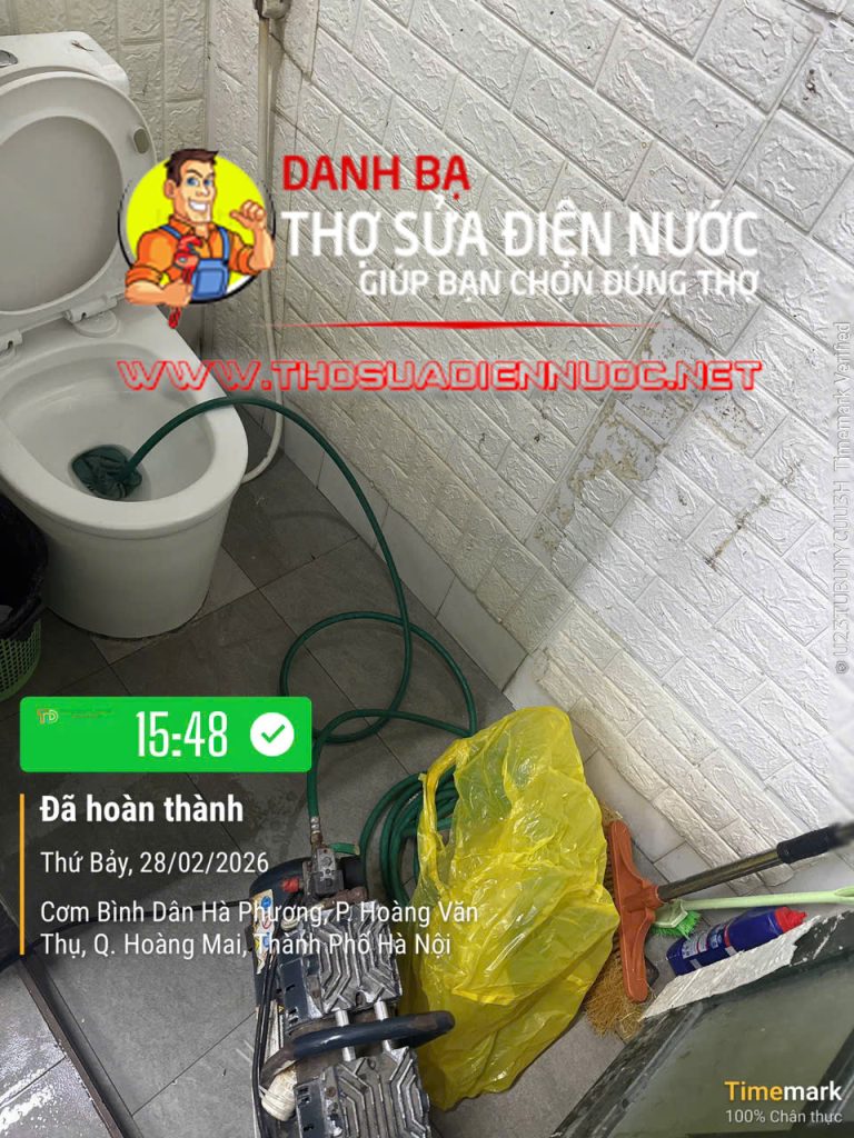 Thông tắc cống, thông bồn cầu nghẹt giá rẻ
